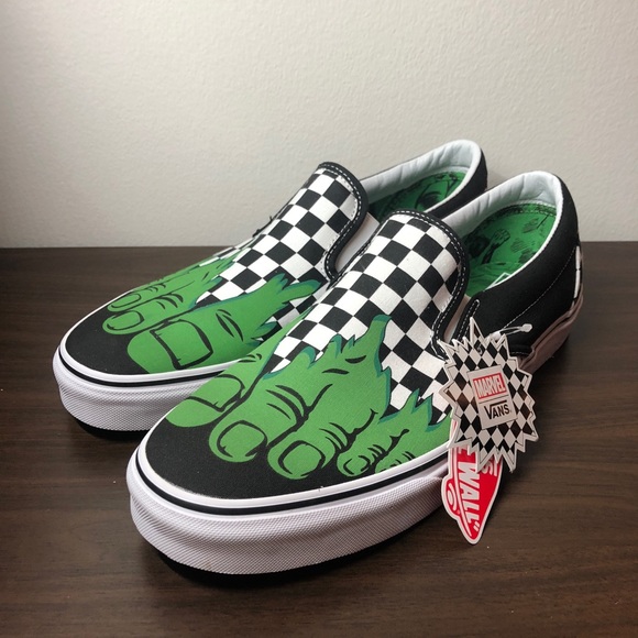 vans checkerboard hulk